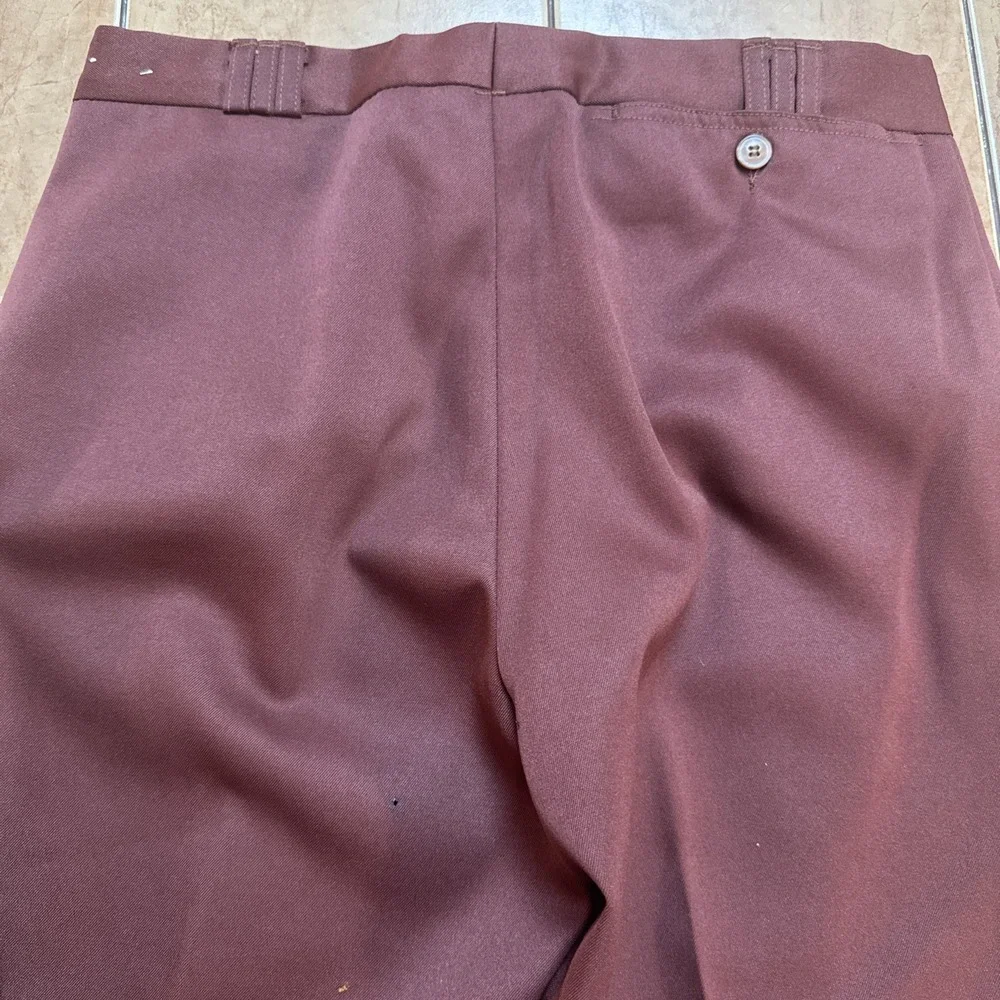 Montgomery Ward Polyester Suit Sz 38L Blazer 30 x 33 Pants True Vintage Flared